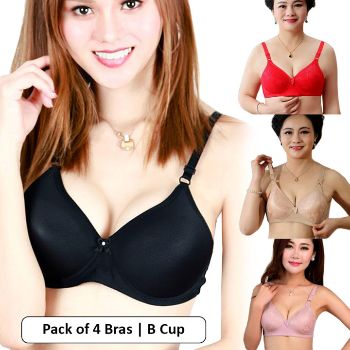 Pack%20of%204%20Foam%20Padded%20Bras%20For%20Girls%20and%20Women%20Fits%20B%20Cup%20in%20Random%20Colors%20with%20Adjustable%20Straps%2030-40%20Wireless%20Brassiere%20for%20Ladies%20Underwear%20Garments%20for%20Women%20-%20Image%202