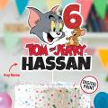 Personalised Digital Cake Topper Tom & Jerry Theme Topper for Birthday Party Celebration. 