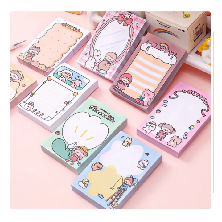 1%20Book%20of%2080%20Pink%20Girls%20%20Cute%20Sticky%20Notes%20Creative%20Office%20Stationery%20Message%20Notes%20-%20Image%207