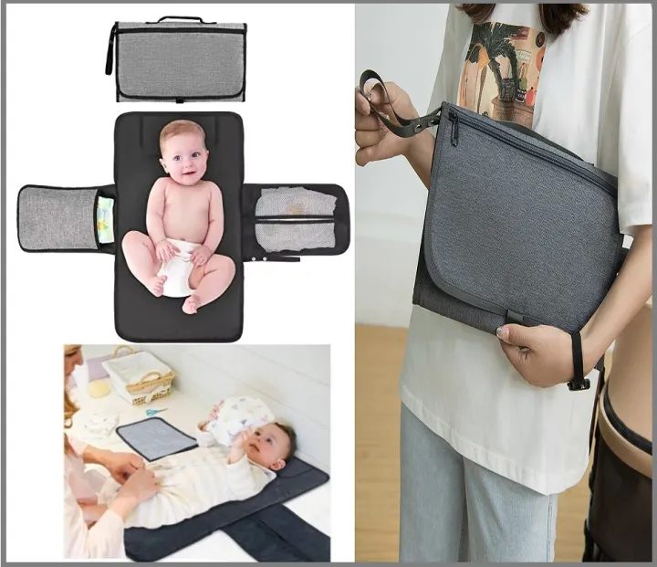 Baby%20Diaper%20Changing%20Mat%202%20Pockets%20For%20Wipes%20And%20Diapers%20Waterproof%20Foldable%20Washable%20Sheet%20Portable%20Diaper%20Changing%20Pad%20-%20Image%202