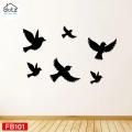 Dotz Black Flying Wooden Birds for Kids Room, 6/12/24/48/102 Pcs Room Decoration, Decoration Accessories, Kids Room Decoration, Girls Room Decoration, Bedroom Decoration Ideas. 