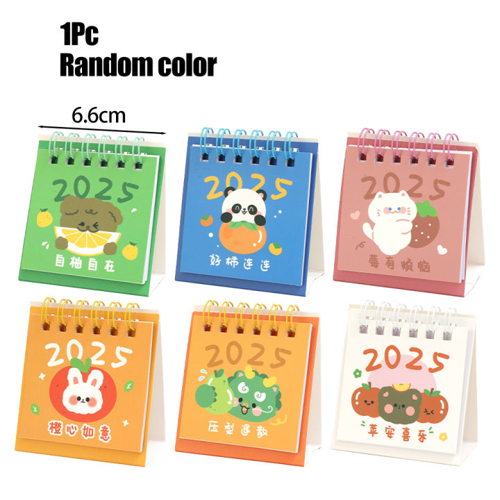 1/4Pcs%202025%20Mini%20Cartoon%20Standing%20Flip%20Desktop%20Calendar%20Small%20Daily%20Planning%20Monthly%20Calendar%20for%20Home%20-%20Image%209