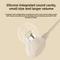 In-ear wired headphones suitable for round-hole OPPO Type-C with microphone, universal headphones, high aesthetic value wired headphones Q5. 
