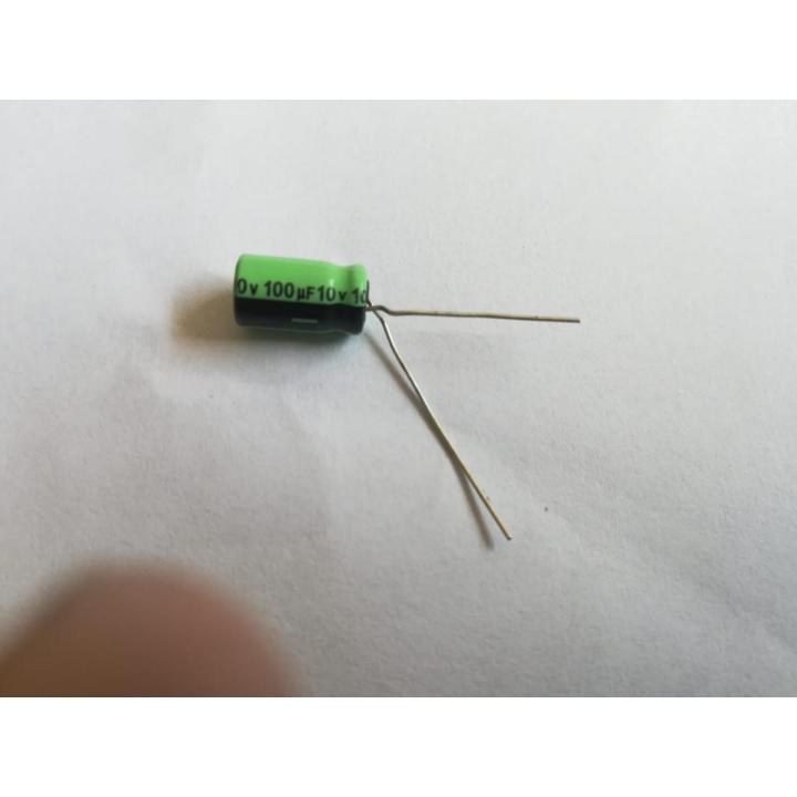 100 pieces 100uF 10V electrolytic capacitor