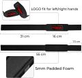 Dexam Wrist Straps Cotton Black Gym Straps Weight Lifting Wrist Straps Used For Workout Fitness 1 Pair Of Gym Wrist Straps Smooth And Comfortable. 