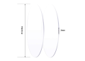 15x15 Inches Round Shape Circle Acrylic Sheet Plexiglass. 