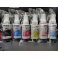 Epson 673 Original Ink Bottle Set ( Black / Cyan / Light Cyan / Yellow / Magenta / Light Magenta ) ( L800 / L805 / L810 / L850 / L1800 Printer ). 