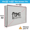 LEDTV DUST COVER / TV PROTECTOR WITH REMOTE HOLDER DUST COVER ALL SIZES 32"39"40"42"43"49"50"55"60". 