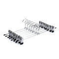 5 x Metal Clip Coat Hangers Clothes Closet Pant Trouser Skirt Non-slip Racks. 