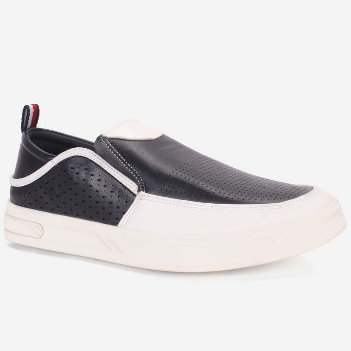 Unze London Mens "ZAX" Casual Slip Ons Everyday Trainers For Men