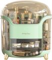 Portable Light Luxury Multi-Function Makeup Box  Dustproof Cosmetic Organizer with Lid  Skincare, Jewelry & Accessories Storage Case for Home & Travel. 