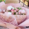 1 PCS Korean Jacquard Mesh Wrapping Paper 5070CM~Flower Paper Bouquet Jacquard Mesh Florist Home Decoration. 