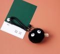 Cute Small Black Charcoal Ball Plush Key Chain Wizard Key Chains Japan Anime Keyrings Lovely Pendant for Girls Bag Jewelry. 