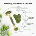 Jade Roller Gua Sha Set - Face Roller, Skin Care Anti Aging Facial Roller, Massage Face Roller, Facial Beauty Roller Skin Care Tools, Neck and Eye Treatment Facial Roller for Skin Care Routine by AURA Mart. 