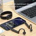 KS-19 Bone Conduction Earphone 5.1 Wireless Bluetooth-compatible Headphone Sports Gaming Headset Handsfree With Microphone. 