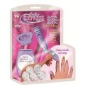 Saloon Express Nail Art Stamping Kit For Women - Purple. 