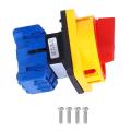 Plastic 2 Positions Locked Action Type Changeover Switch AC600V 25A. 