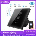 SMATRUL - WiFi Smart Switch - Light Dimmer Switch - Voice Control/APP Control - for Tuya Alexa Google Home. 