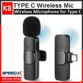 Type C Wireless Microphone K8 Collar Mic For Type C - Wireless Mic for Phone. 