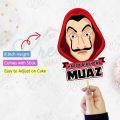 Money Heist Theme CUSTOMIZED Digital Cake Topper for Boy or Girl 1st Birthday Party Celebration & Perfect Birthday gift with Any Name. 