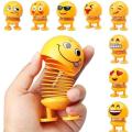 Mini Smiling Face Emoji Spring Doll Pack of Six. 
