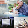 LED Screen Magnifier Brighter Viewer Reading Aid Magnifying Glass Rotating Bracket Vertical Magnifying Glass. 