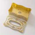 European Hotel Kitchen Rectangular Fancy Table Facial Tissue Box Cover Holder. 