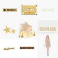 25pcs FEARLESS sticker pack based on taylor swifts album love story golden debut enchanted aesthetic yellow music cute dainty. 