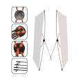 X-Stand Panda banner Flex Standee - Display Stand 2x5 feet for Marketing Promotions. 