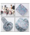 Fashion lazy person cosmetic bag printed drawstring makeup bag Portable Quick Pack Waterproof Travel Bag. 
