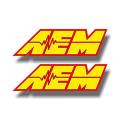 Car & Laptop Sticker - 2 AEM Cold Air Intake System Racing Vinyl Graphics Vehicle Decals JDM NRG Car Stickers 2.5"X9". 