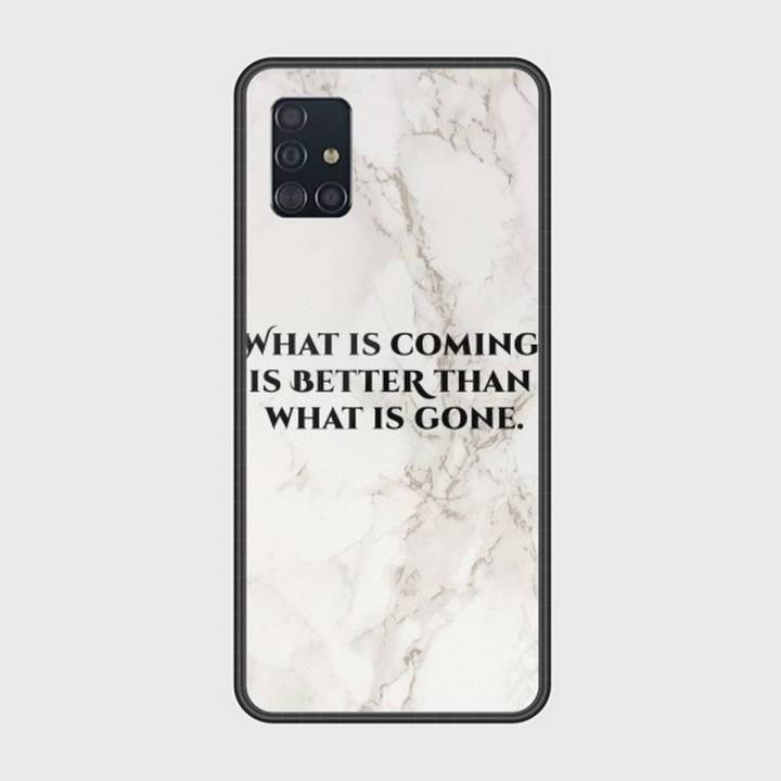 Samsung Galaxy A51 Cover - SkinLee HQ Infinity Glass Case (Soft) - What Is Coming - SKINLEE-549-1-799-432