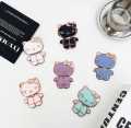 Universal Cute Cartoon Hello Kitty Phone Holder, Portable Hidden Phone Stand, Smartphone Foldable Lazy Bracket - Phone Back Fancy holder. 