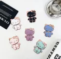 Hello Kitty Fancy Mirror Folding Bracket | Luxury Stand for Girls | Portrait & Landscape Stand with mirror | Mobile Back Cover Stand - Pop Socket Holder. 