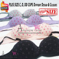 PLUS SIZE Imported Soft Foam Padded BIG CUP Push Up Bra for Girls Assorted Design & Colours  Multi Colour brazier  Brief Blouse  Ladies Undergarments. 