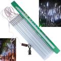 LED Falling Rain Lights Meteor with 30cm 8 Tube 144 LEDs, Meteor Shower Light, Falling Rain Drop Christmas Lights, Icicle String Lights for Holiday Party Wedding Christmas Tree (Multicolor). 