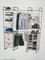 Garments organizer, Shelf Clothes Hanging Organizers Pant Organizers Holder Wardrobe Section Storage Closet Organiser Shoe Clothes Garment, Versa System Wall Mount Shelf and Cubby Tower, Neatfreak UK Top Brand. 