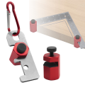 Tall Stair Gauges Square Stops Stair Gauge for Framing Square with Holder and Anti Lost Non Slip Framing. 