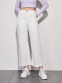 White Wide Jeans for Women | High Waist Loose Fit. 