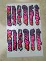 bicycle stickers sheet. 