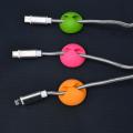 Pack Of 5 - Round Cable Holder Protector Management Clips Of Desktop Silicone Self-adhesive Organizer And Power Cord Winder. 