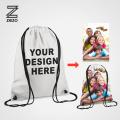 Customized Drawstring Bag (Boys & girls) Digitally printed on Cloth By Zezo. 