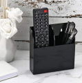 TV Remote Control Holder Wall Mount Storage Box Media Organizer Rack (Two Compartment). 