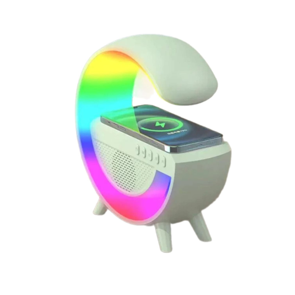 G500 LED Wireless Charging Bluetooth Speaker Smart Table Night Light BT Music Player Phone Wireless Charging RGB Desk Lamp