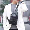 Waist Bag Men Waterproof Sling BagPack Waist Bag Large Capacity Wear-resistant Hip Belt Cross body Shoulder Pouch Purse Man Chest Bag Side Bag Fanny Bag with Headphone Jack- For Men. 