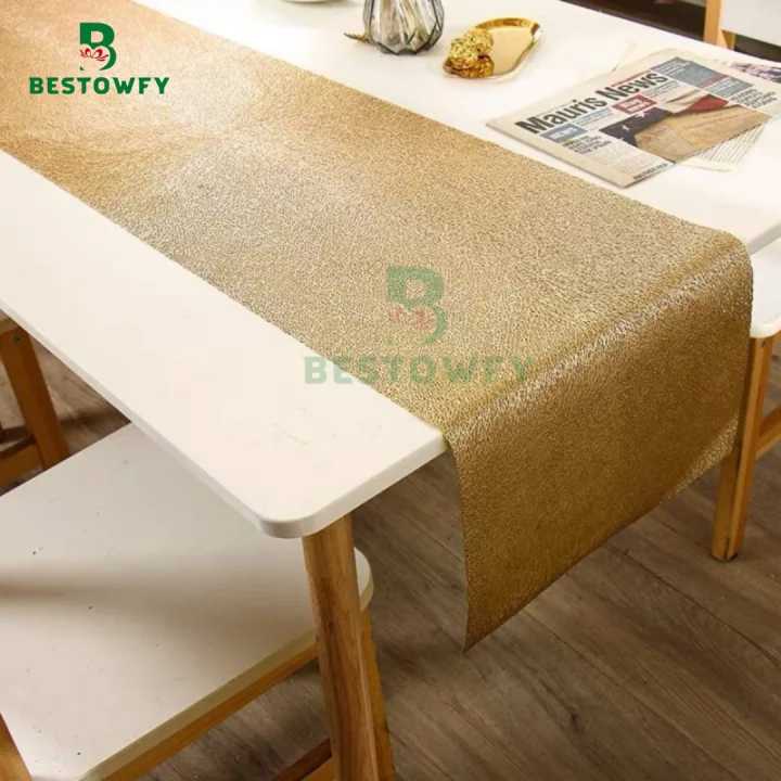 Solid%20Color%20PVC%20Vinyl%20Table%20Runner%20Set%20Rose%20Gold%20Resistant%20Table%20Mats%20Table%20Decoration%20Accessories%20Home%20Table%20Cloth%20-%20Image%205