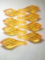 10/15 pcs Yellow Faceted Crystal Plastic Drop Tussle Bead - DIY Craft, Jewelry, Dress Ornaments and Décor. 