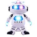 Musical Walking Dancing Robot Toy for Kids, Music Sounds Lights, 360° Body Spinning, Robot Toys for Kids,Smart Space Dancing Robot Singing Walking Intelligent Educational Toys with Music/Light ,for Ages 3 and up (White). 