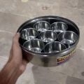 Small Spices Storage Box with 7 Containers 1 Spoon and Lid NON STAINLESS STEEL. 