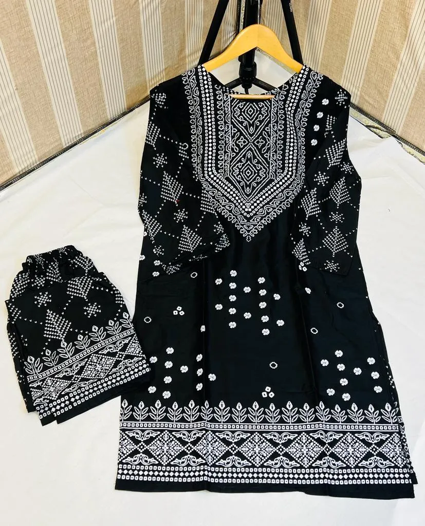 Smars Fashion Stitched New Chunri 2pc dress for women